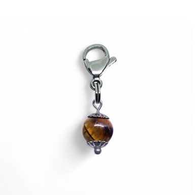 Tigers Eye Clip On Charm